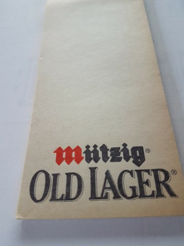 Carnet feuillets bière mutzig - carnet,