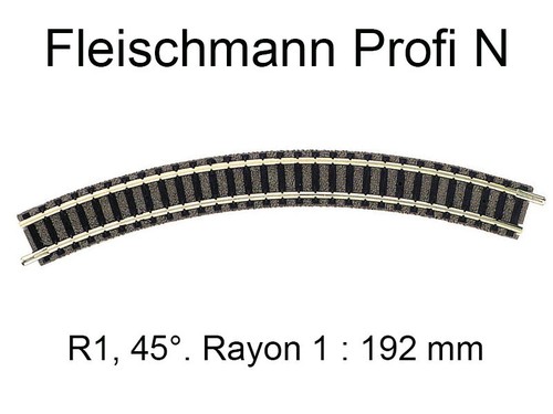 Fleischmann rail courbe 192 - rail,