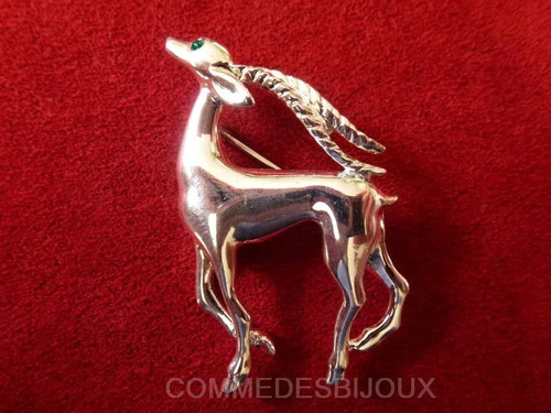 Broche vintage biche - vintage, cerf