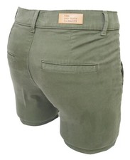 HAPPY Pantalon chino femme Joy kaki cigarette slim stretch