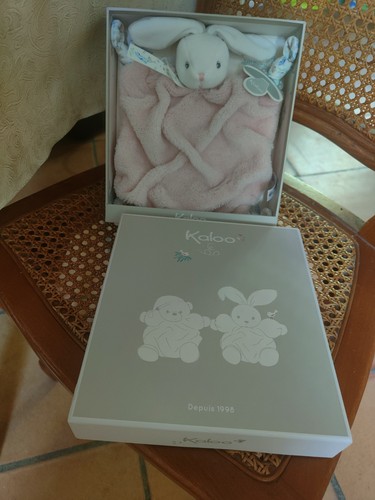 Doudou lapin plume rose - doudou,