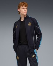  Marsiglia OM Olympique Puma Veste Blue 2025 26 Stadium Pre Match KING Anthem 