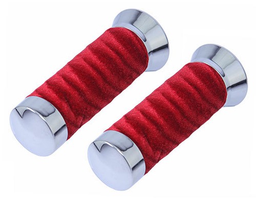 Custom bicycle grips red swirl - bicycle,