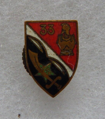 Insigne boutonnière 33ème - insigne,