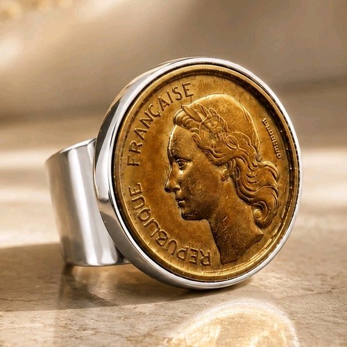 Bague chevalière argentée - chevalière,
