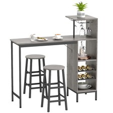 HOMCOM Ensemble table de bar