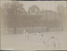 France, Paris, Jeux de Pelote Basque, Boulevard Bineau, ca.1905, Vintage citrate
