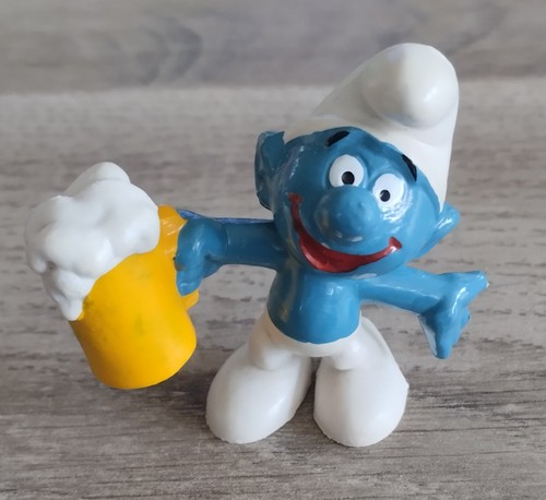 Figurine schtroumpf chope - figurine,