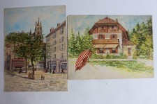 Aquarelles originales Lausanne
