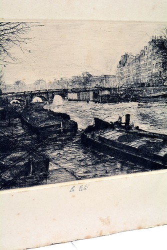 Gravure ancienne marcel - ancienne, la