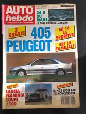 AUTO HEBDO N°578 17/06/1987 405 Mi16 SRi LANCIA FLAMINA COUPE 2500 MANS RALLYE