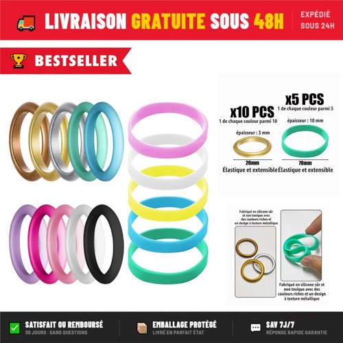 Anneaux bagues silicone