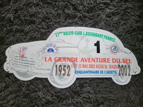 Plaque 21ème rallye club - plaque,