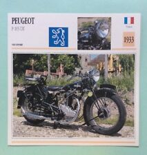 PEUGEOT P 105 DT 1933 Moto Fiche de Collection Atlas Image Photo