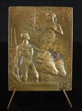 Médaille Wicquinghem Pas de Calais BLIN 1913 Ecole ménagère agricole allégorie