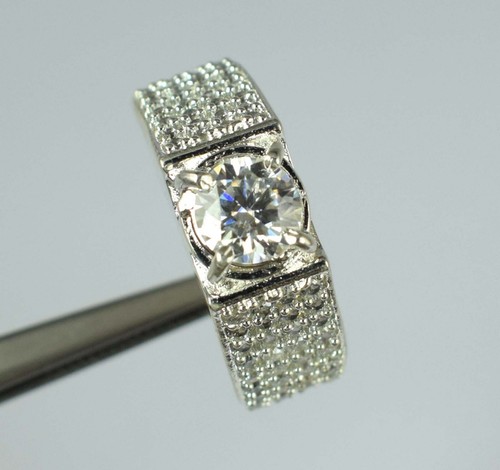 Blanc diamant solitaire 48 - blanc,