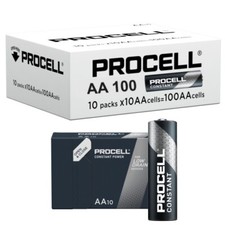 Duracell Procell Constant AA Paquet de 100 Piles Alcalines MN1500 1,5V