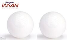2 balles de baby foot dure plastique blanche balle homologuée BONZINI
