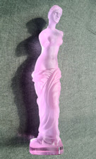 Très Belle Statuette Venus de Milo en Cristal - Venetian Purple Glass Venus Milo
