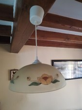 Suspension vintage en verre