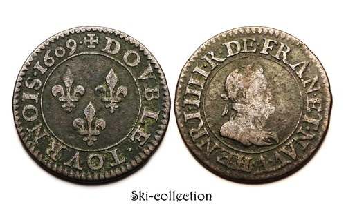 Double tournois 1609 - tournois, (paris)