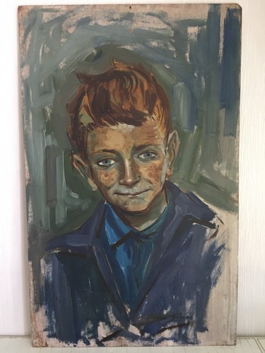 Huile sur isorel signé - signé, pierre