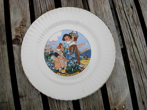 Assiette ancienne digoin - assiette,