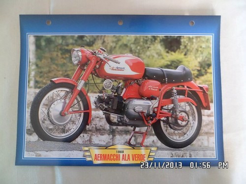 Carte fiche moto aermacchi - moto, ala