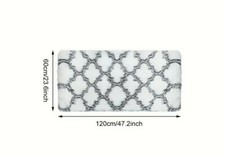 1pc Tapis À Carreaux Chic, Tapis Décoratif Pour Salon, Tapis De Sol Design Gris