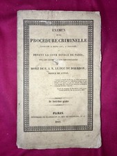 EXAMEN PROCÉDURE CRIMINELLE