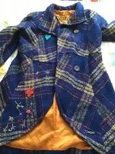 Veste longue desigual lainage taille 38