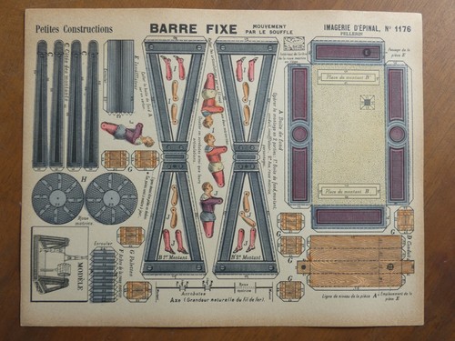 Maquette papier barre fixe - barre,