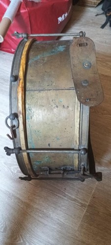 Ancien tambour laiton style - ancien,