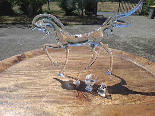 Figurine cheval cristal ou - en,