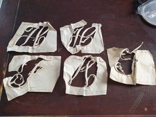 INITIALES A BRODER BRODERIE ANCIENNE VERS 1906 OLD EMBROIDERY PLUMETIS EXPRESS 