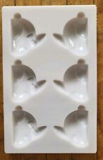 8 cm lapin Pâques Plaque 6 alvéoles moule chocolat BARRY polycarbonate blanc