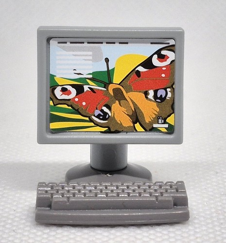 Ordinateur avec clavier - ordinateur, gris