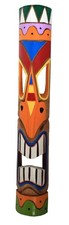 Plaque Murale Masque en Bois