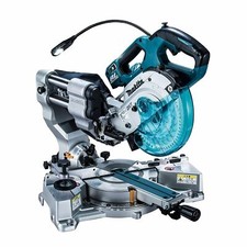 Scie à onglets coulissante sans fil Makita 18 V à double biseau LS610DZ corps...