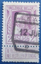 Belgique oblitéré, n°80, 2F violet, Léopold II, 1905