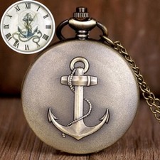 Montre Gousset Ancre Bateau Navire Marine (Réf 2)