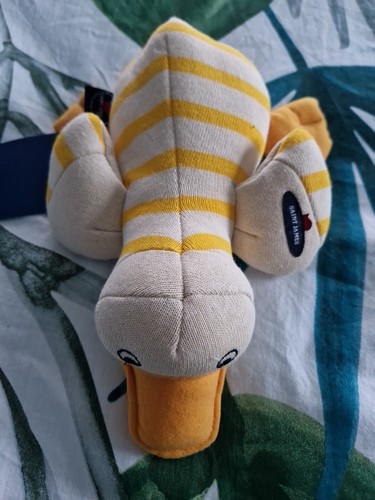 Doudou peluche canard jaune - peluche,