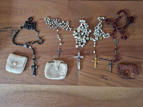 Lot anciens chapelets en - de,