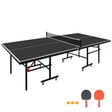 8ft Black Mid-Size Table
