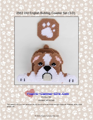Old english bulldog d - english, 3-d