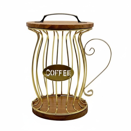 Range café métal bois - range,