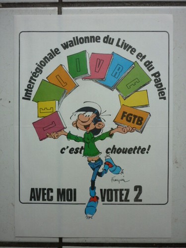 Franquin affiche gaston le - ,