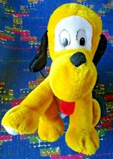 JB5 /  DOUDOU PELUCHE VINTAGE DISNEY CHIEN PLUTO JAUNE 24 CM TBE
