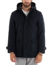 Veste Homme Manteau Trench De Laine Rembourré Veste Long En Chiffon à Capuche