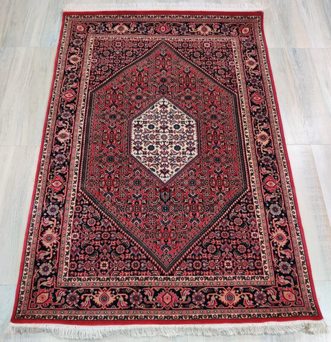 Tapis vintage noué main - noué, à